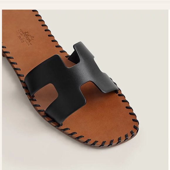 Hermes Oran sandal- Noir -Size 36.5 SOLD - Picture 2 of 3